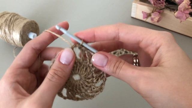 Подставка под горячее из джута крючком. Осенний декор своими руками ? смотреть онлайн