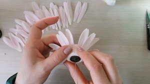 ?Интерьерная гербера из фоамирана 1 мм. DIY Foamiran gerbera for home ?