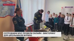 Сотрудники МЧС провели онлайн-викторину для школьников Мурино