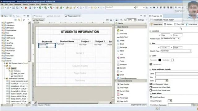 Design Jasper Report in Java Eclipse
