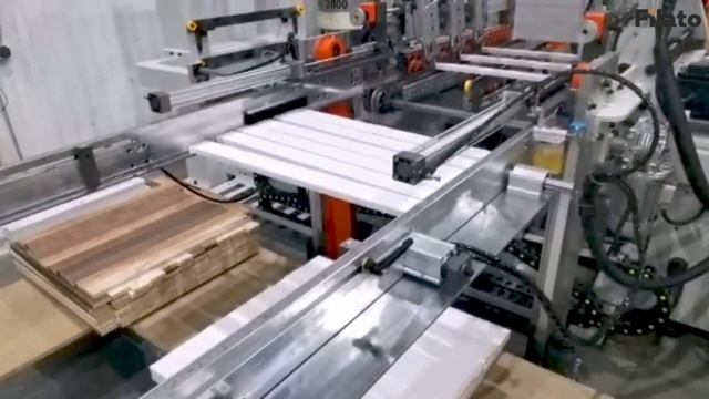 Автоматический сверлильно-присадочный станок Filato FL-23BX | Работа магазина выгрузки заготовок