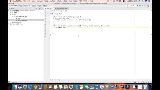Basic calculations program using Java in IntelliJ Idea IDE смотреть онлайн