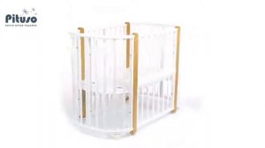 Pituso Asti — современная кроватка необычной овальной формы для ребенка с рождения до 3 лет