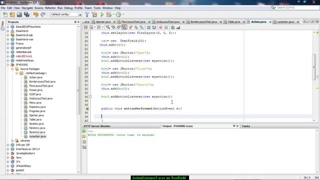Chraiti Hachem :Formation sur JAVA SWING: 23 ActionListener avec TextField смотреть онлайн