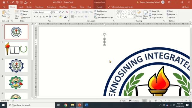 HOW TO MAKE A LOGO USING POWERPOINT | DESIGN A LOGO FOR SCHOOL AND ORGANIZATIONS USING POWERPOINT смотреть онлайн