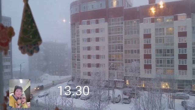 Полярная ночь по часам/Сколько света днём