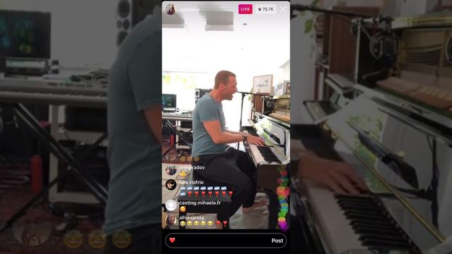 Chris Martin - Fix You (Live on Instagram) смотреть онлайн