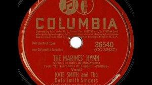 The Marines' Hymn by Kate Smith on 1942 Columbia 78.