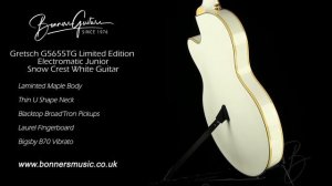 Gretsch G5655TG Limited Edition Electromatic Junior Snow Crest White Guitar