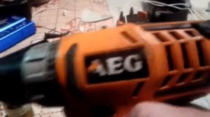 Дрель-шуруповерт AEG BS 12G2 NiCd  переделка на Li Ion 4S 18650