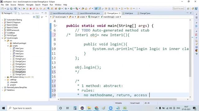 Difference between Anonymous Class & Lambda Expression | Java 8 features for Beginners