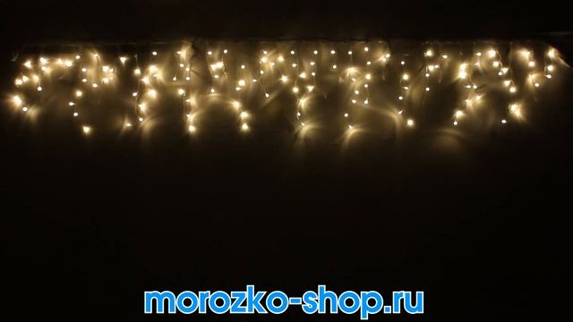 БАХРОМА 150 теп.бел. LED, мерцающие, коннектор 3,1х0,5м, ip44, прозр.пр., Beauty Led PIL150BL-10-2W смотреть онлайн