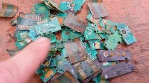 Есть ли золото в чипах?! аффинаж.