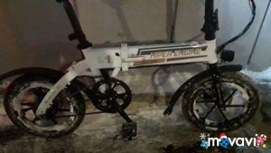 hiper engine mini 160  электровелосипед зимой