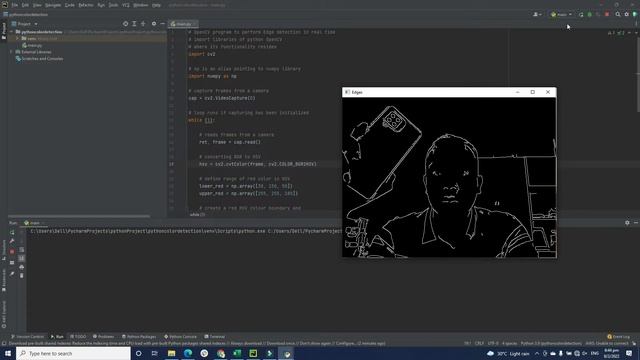 Real-Time Edge Detection using OpenCV in Python