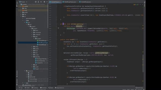 Урок по созданию модов FORGE 1 16 5 #33 Улучшение рецептов молниевого верстака смотреть онлайн