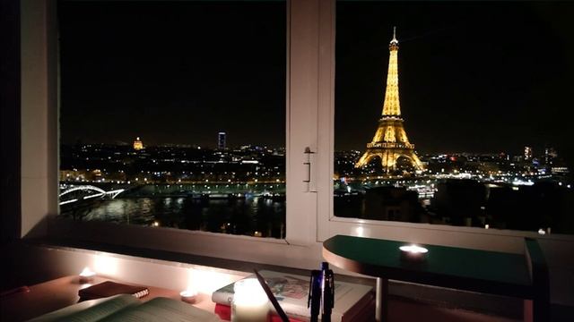 étudier avec moi à paris vue tour eiffel | study with me in paris eiffel tower view смотреть онлайн