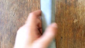 Чистим клинок от ржавчины и заточка ножа