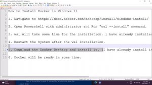 Docker Installation on Windows 11