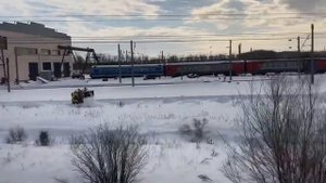 На электричке в Оренбурге/ Electric trains in Orenburg