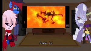 (Gacha Club)Part 3/3(Undertale react to Bendy vs Sans)