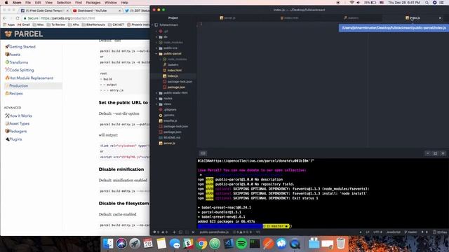 Full stack ReactJS with ParcelJS and ExpressJS смотреть онлайн