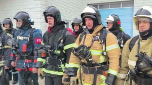 Волгоградские пожарные провели  тренировку в теплодымокамере, предназначенной для горноспасателей