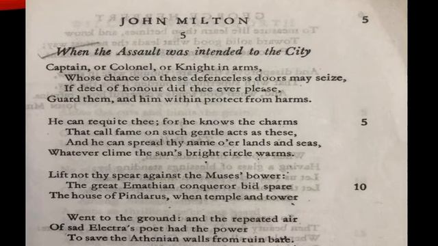 John Milton: "When the Assault was Intended to the City" I Yr. Eng. Lit. Paper I Unit B смотреть онлайн