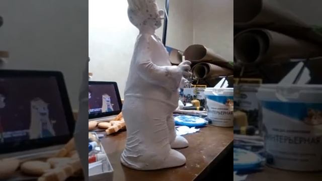 Кукла по технике папье -маше.. Детали смотреть онлайн