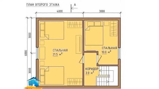 Проект одноэтажного дома 60 квадратных метров (№-375)