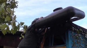 Как снять бак с душа. Сезон окончен