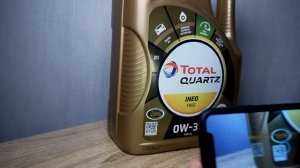 Проверка оригинальности масла Total.