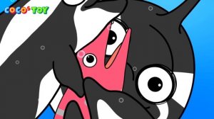 A baby whale hatched ichthyosaur egg!ㅣsea animals for kidsㅣCoCosToy