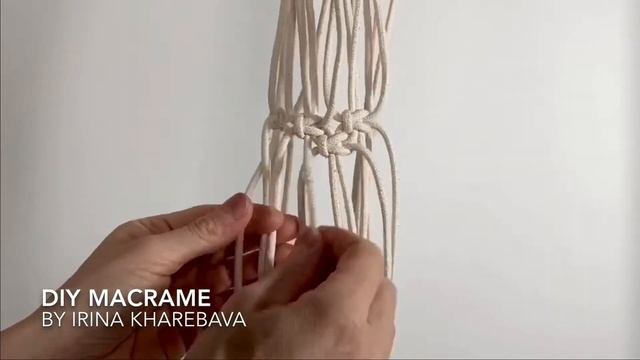 ПОДВЕС ДЛЯ КАШПО макраме для начинающих (часть 2)