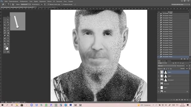 Реставрация фото с керамики с обработкой в Remini-Retouching an old photo смотреть онлайн