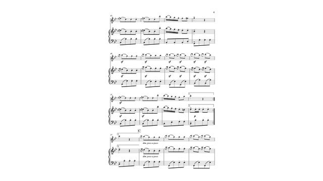 Turkish March (from Ruins of Athens) - flute and piano sheet music смотреть онлайн