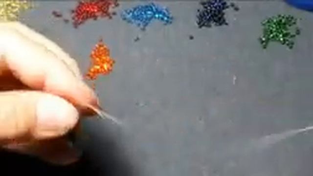 Authentic summer earring "rainbow-colored",beads. Серьги из бисера с  узором"цвета радуги" смотреть онлайн