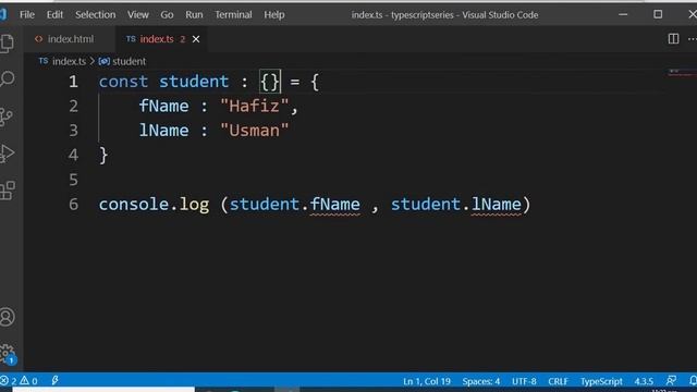 #6, Object Type in TypeScript