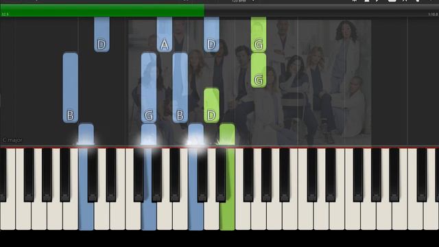 Grey's Anatomy - Merder Theme Piano Tutorial Easy смотреть онлайн