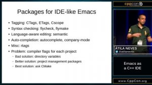 CppCon 2015: Atila Neves "Emacs as a C++ IDE"