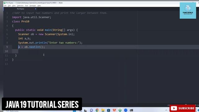 #18 - Java 19 Series | if-else Program | Larger Between Two Numbers @FAMEWORLDEDUCATIONALHUB смотреть онлайн