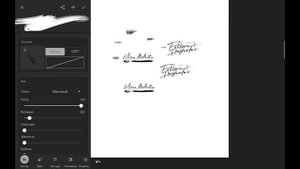 Как сделать кисть-подпись в infinite painter