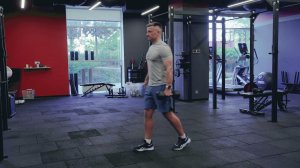 Прогулка фермера с одной гантелью/ Farmer walk single DB