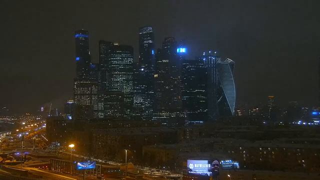 веб камера с видом на «Москва Сити».mp4