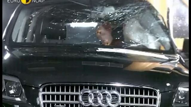 Краш тест Audi Q7 2006 (E-NCAP) смотреть онлайн