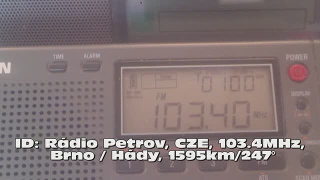 16.06.2019 08:28UTC, [Es], Radio Petrov, Чехия, 103.4МГц, 1595км