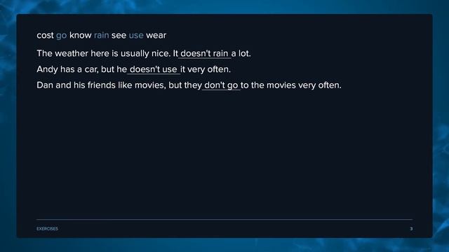 Грамматика английского языка - Present Simple (Negative form) смотреть онлайн