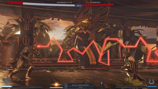 Injustice 2 H'el on Earth Superman vs Darkside boss fight смотреть онлайн