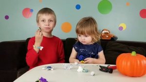 Челлендж: ТЫКВА на ХЭЛЛОУИН с СЮРПРИЗАМИ Детские игры и видео для детей