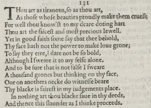 шекспир, сонет 131